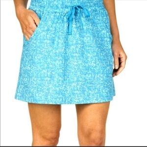NEPALLO Women's Trophy Quick Dry Blue Skort Skirt Golf Activewear Swim Sz S